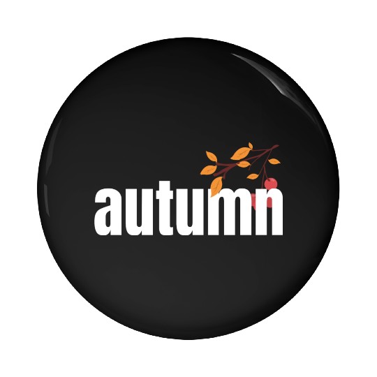 Autumn Tree Orange Fall Leaves The Season Pin Buttons
