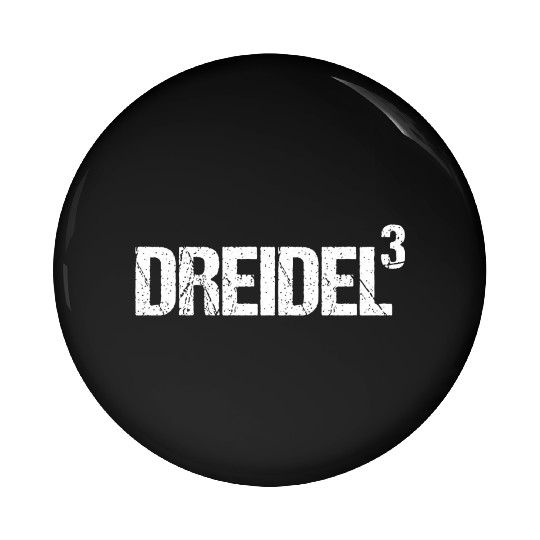 Funny Dreidel Dreidel Dreidel Cubed Hanukkah Math Pin Buttons