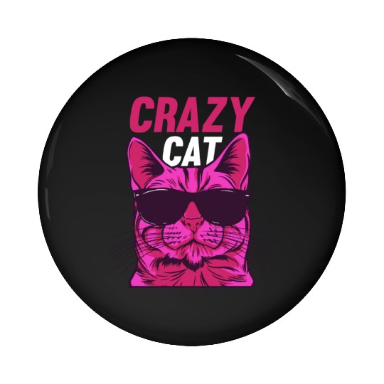 Cat Lover Cat Owner Funny Cat Meme I Crazy Cat Pin Buttons