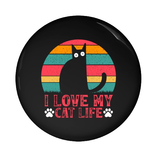 Funny Cat Meme Cat Owner Cat Lover I Love My Cat L Pin Buttons