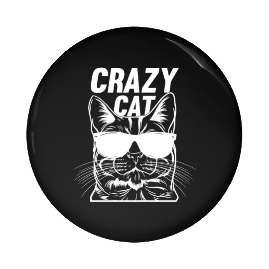 Cat Owner Cat Lover Funny Cat Meme I Crazy Cat Pin Buttons