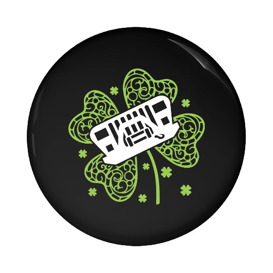 Shamrock Jeep Pin Buttons