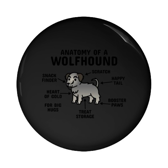 Anatomy Of A Irish Wolfhound Pin Buttons