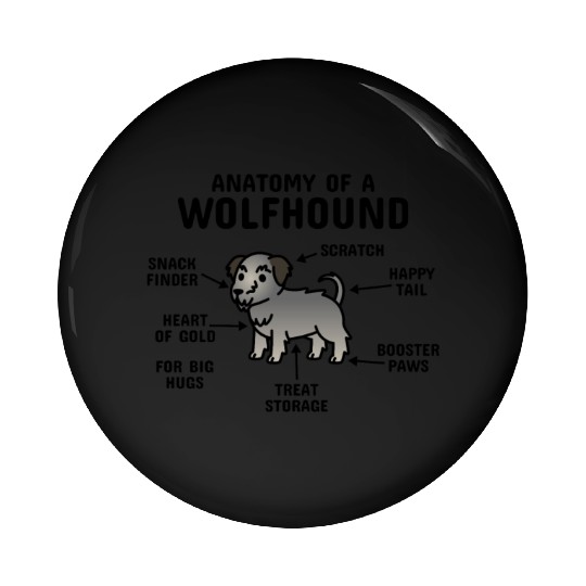 Anatomy Of A Irish Wolfhound Pin Buttons