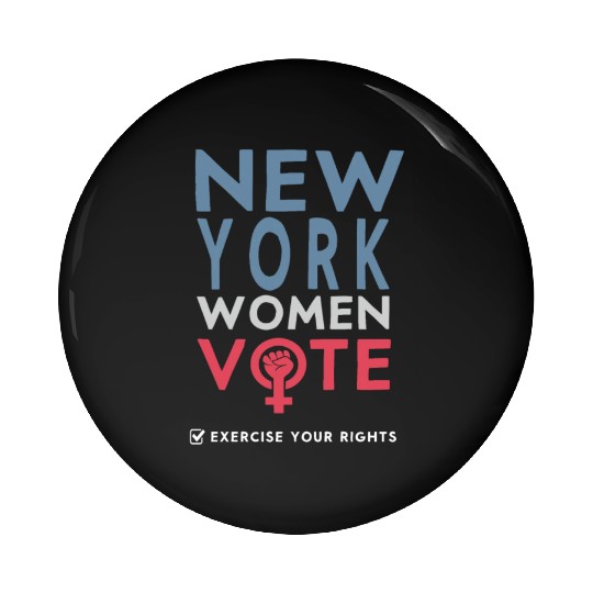 New York Women Vote Voter 2022 Election Feminist Pin Buttons