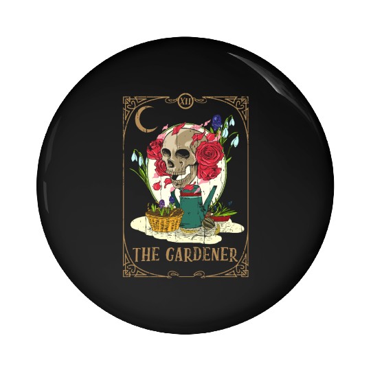 Garden Plants Tarot Card Occult Club Gothic Pin Buttons