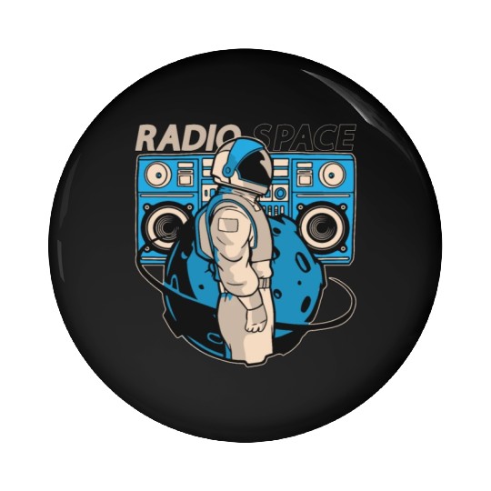 Astronomy Stars Music Lover Radio Space Universe Pin Buttons