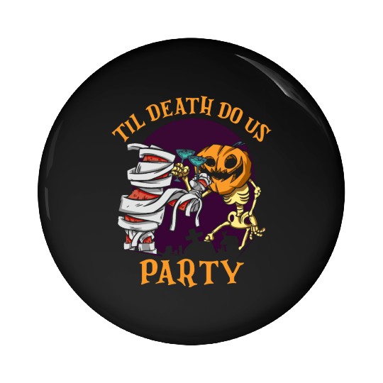 Til Death Do Us Party Bridal Bachelorette Couples Pin Buttons