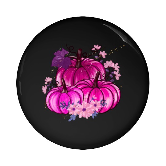 Pumpkin Halloween Pin Buttons