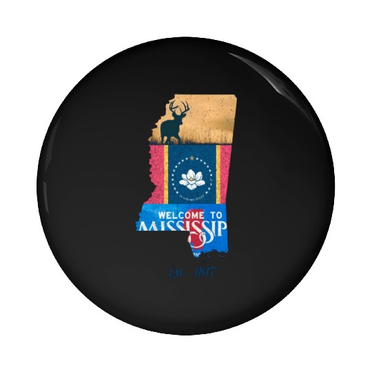 Mississippi Pin Buttons
