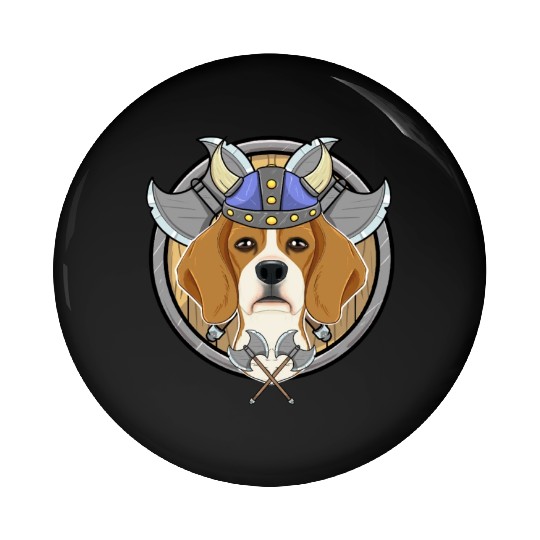 Beagle I Valhalla I Viking Pin Buttons