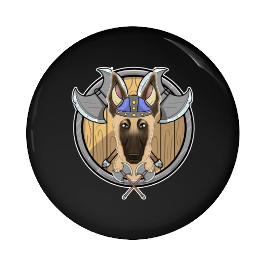 Malinois I Valhalla I Viking Pin Buttons
