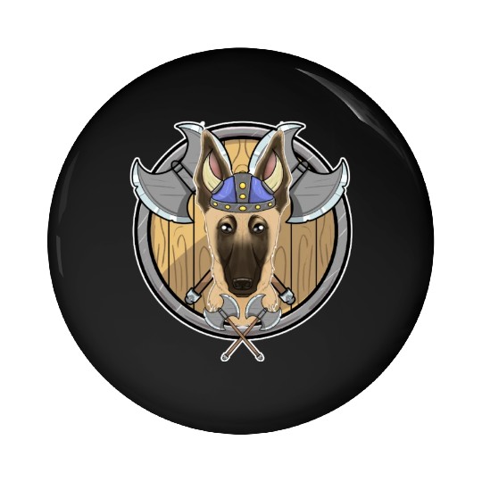 Malinois I Valhalla I Viking Pin Buttons