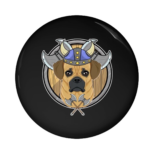 Puggle I Valhalla I Viking Pin Buttons