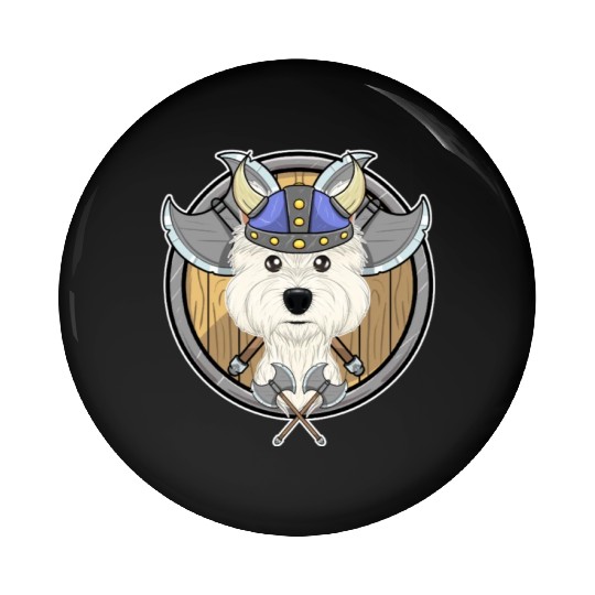 West Highland Terrier I Valhalla I Viking Pin Buttons