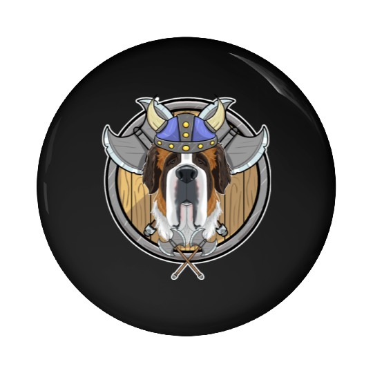 Saint Bernard I Valhalla I Viking Pin Buttons