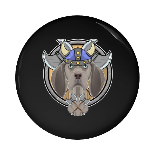 Weimaraner I Valhalla I Viking Pin Buttons
