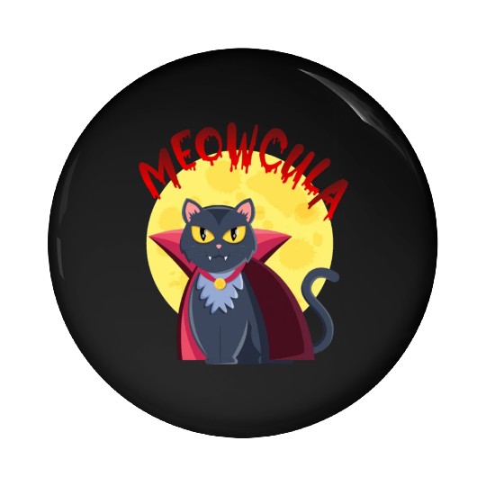 Meowcula | Cat Lover Gift | Halloween Gift | Cat Pin Buttons