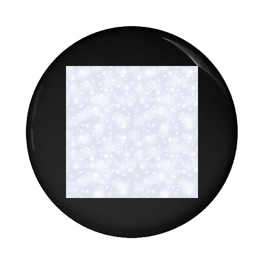 Lilac Snowflakes Pattern Pin Buttons