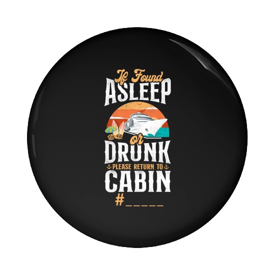 Cruise Ship Vacation Friends Pin Buttons
