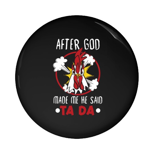 Chicken Farmer Gift Funny Chickens Country Farm Pin Buttons