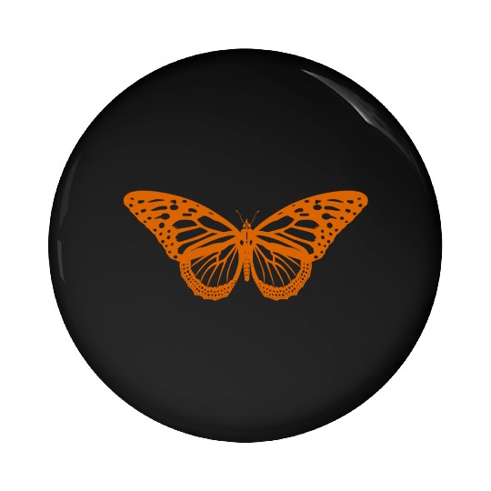 Monarch Butterfly Solo Knockout Pin Buttons