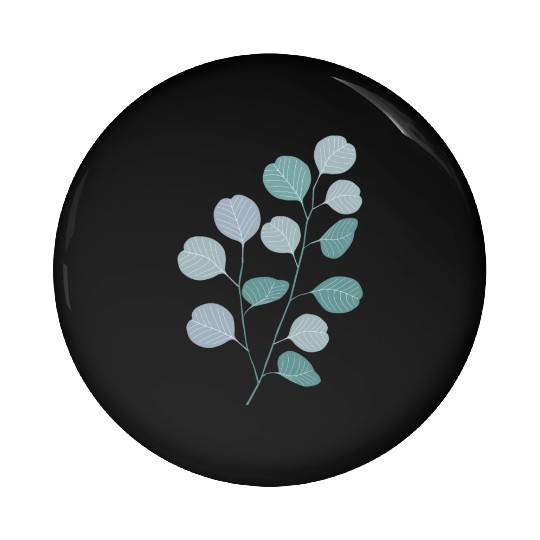 Eucalyptus evergreen design - natural plant leaves Pin Buttons