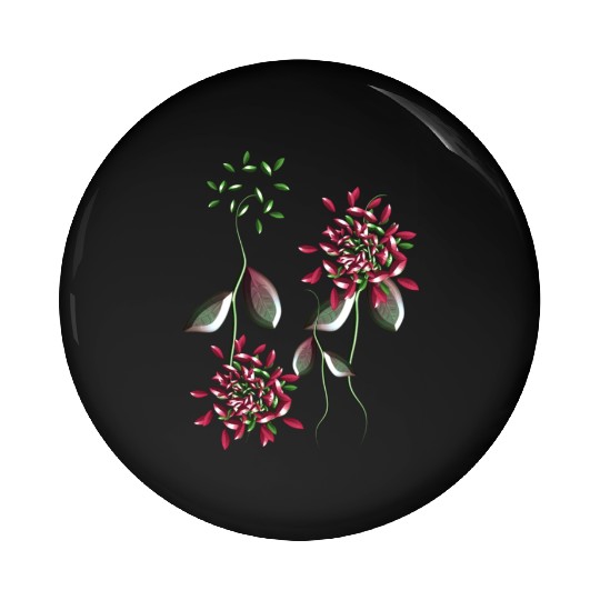 abstract plants nature flowers Pin Buttons