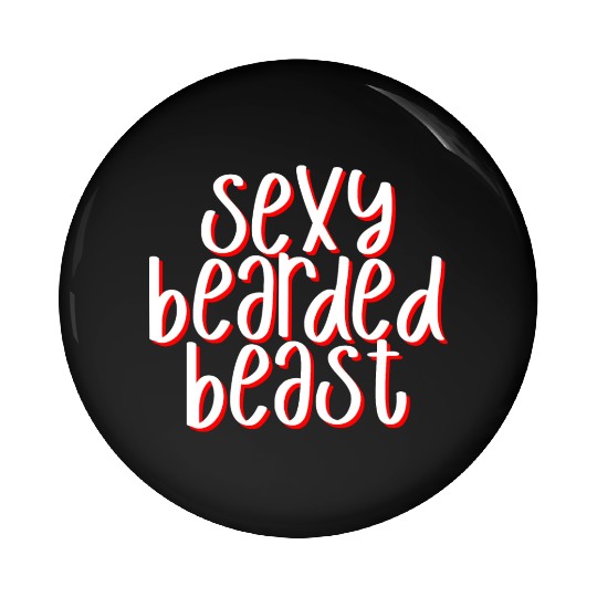 Sexy Bearded Beast 3 Pin Buttons