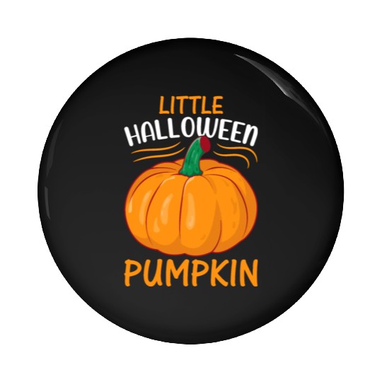 Little Halloween Pumpkin I Halloween Newborn Baby Pin Buttons
