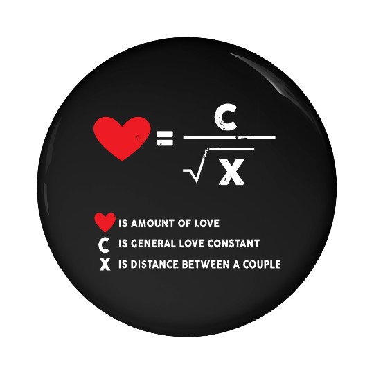 amount of love math Pin Buttons