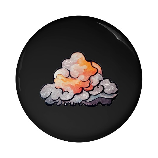 Storm cloud Pin Buttons
