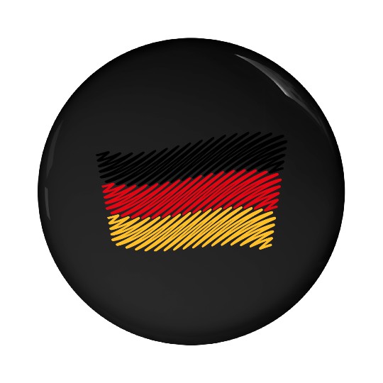 National Flag Of Germany (Scribble) Pin Buttons