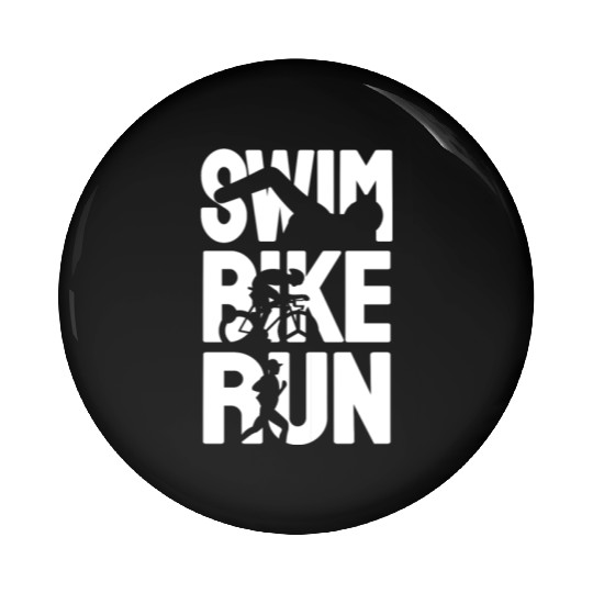 Swim Bike Run Pin Buttons