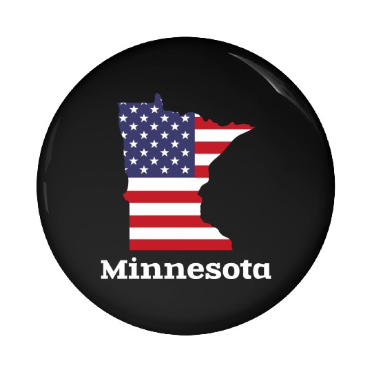 US Minnesota Map Design for proud Minnesotans Pin Buttons