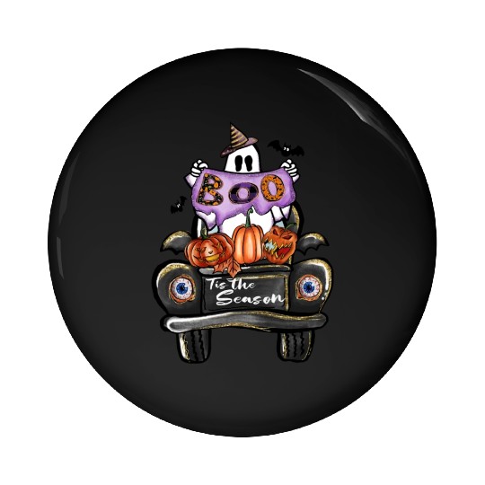 Boo Tis the season sublimation Halloween Pin Buttons