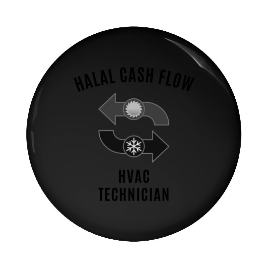 Halal Cash Flow - HVAC Black Pin Buttons