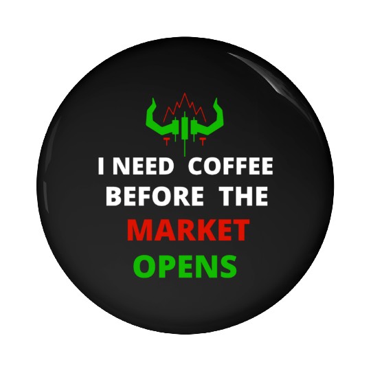 I NEED COFFEE Pin Buttons