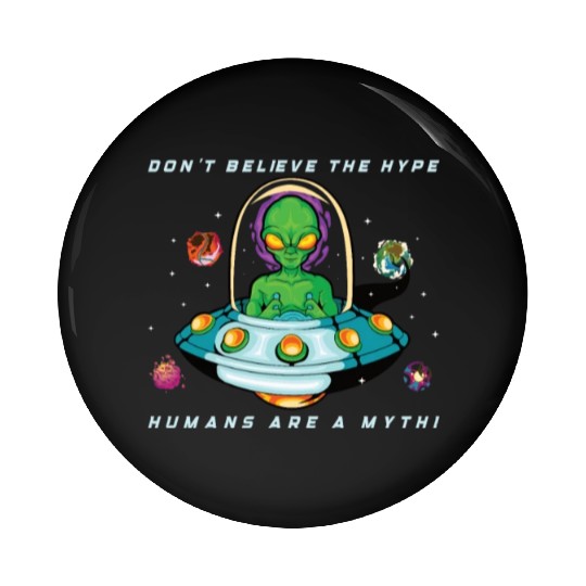 Alien Extraterrestrial Area 51 UFO Space Geek Gift Pin Buttons