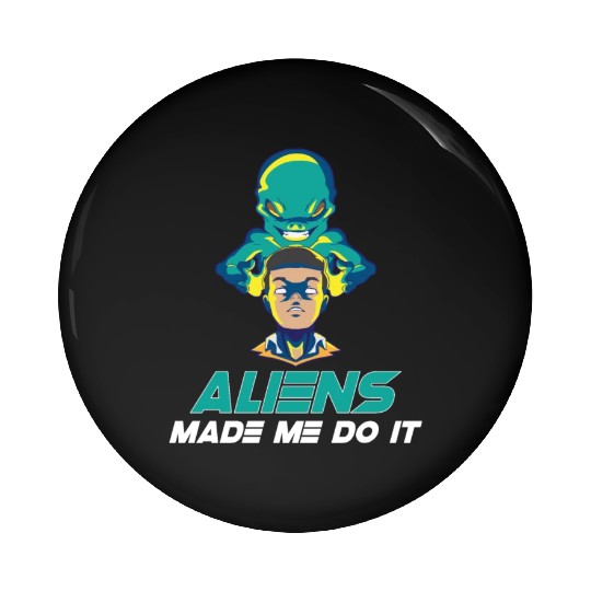 Alien Extraterrestrial Area 51 UFO Space Geek Gift Pin Buttons