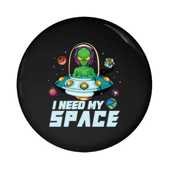 Alien Extraterrestrial Area 51 UFO Space Geek Gift Pin Buttons