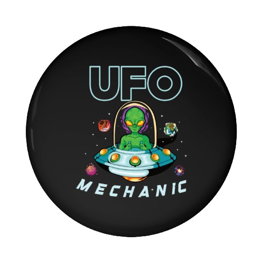 Alien Extraterrestrial Area 51 UFO Space Geek Gift Pin Buttons