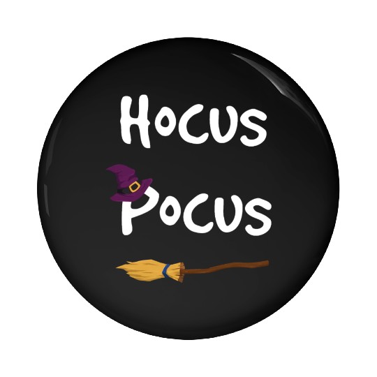 Hocus Pocus Halloween Witch Pin Buttons