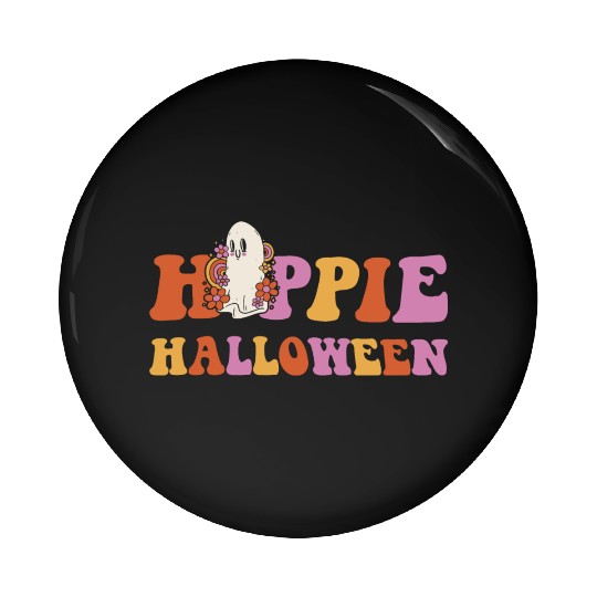 Celebrate Halloween Hippie Lifestyle Spooky Vibes Pin Buttons
