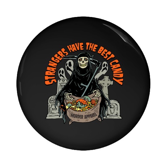 Halloween Trick Or Treat Grim Reaper Spooky 85 Pin Buttons