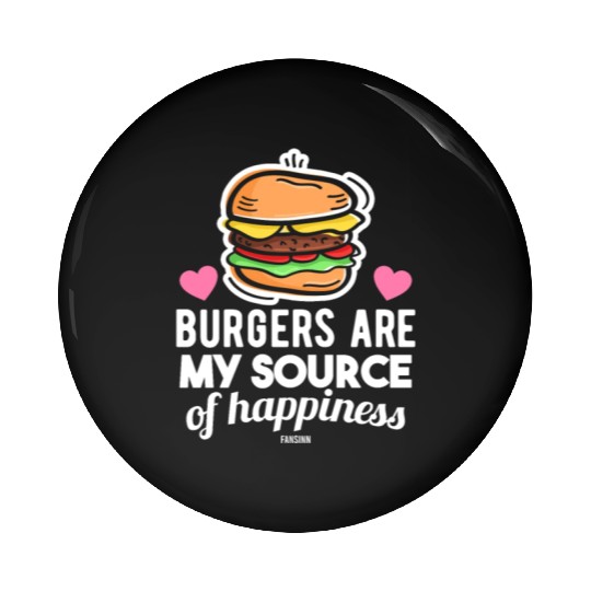 unhealthy delicious fast food burger Pin Buttons