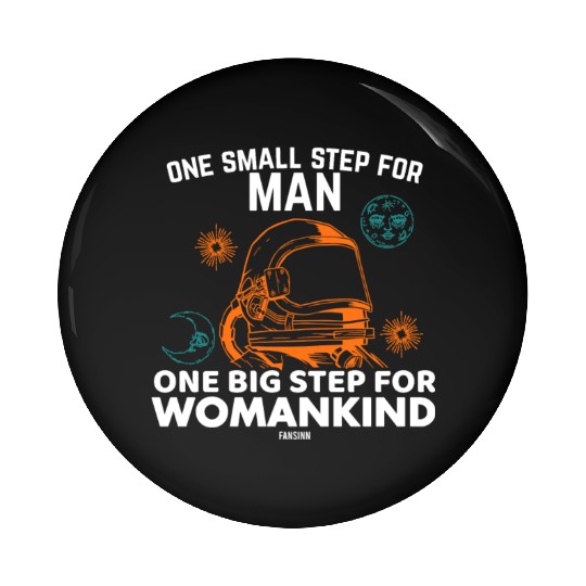 Science Astronaut Moon Sun Pin Buttons