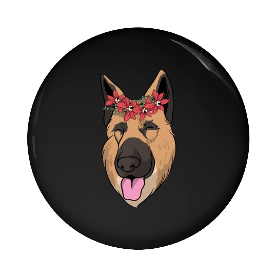 Dog German Shepherd Pin Buttons
