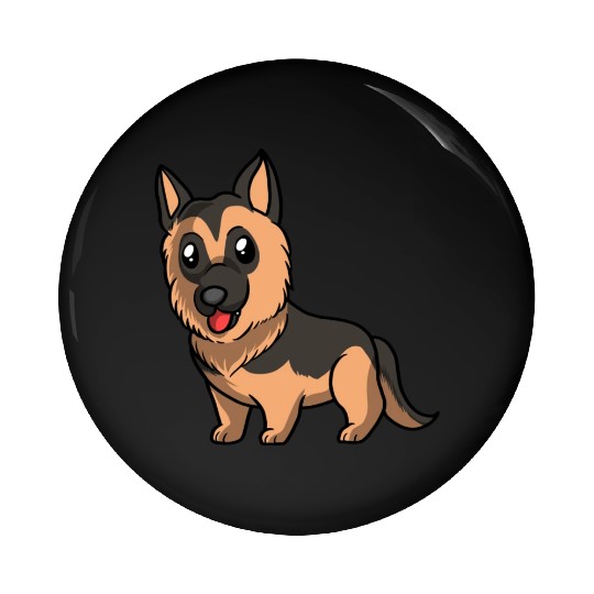 Dog German Shepherd Pin Buttons
