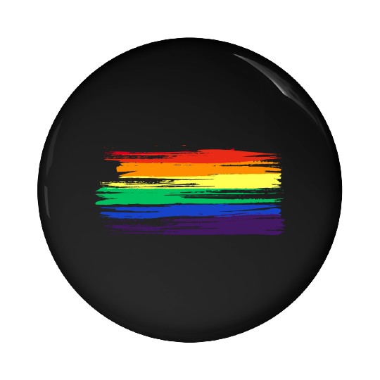 LGBTQ Flag Rainbow Statement Gay Pride CSD Pin Buttons